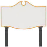 Colonial Standard One Line Address Sign Plaque with Lawn Stakes