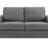 Gelbert Modern Fabric Loveseat – Cozy 2-Seater Couch, Grey
