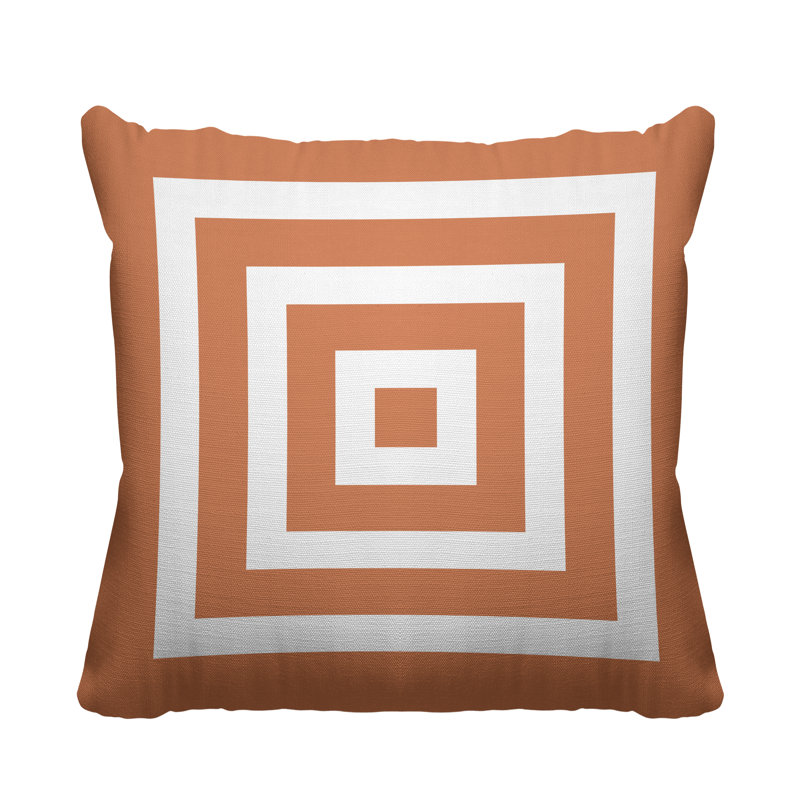 Coussin décoratif intérieur / extérieur Luella, L 19 po x H 19 po, Chair
