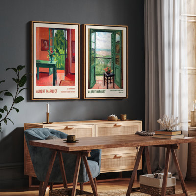 Art mural encadré rétro antique classique pour chambre à coucher