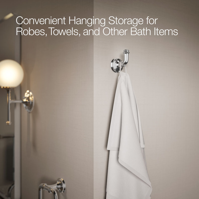 Bellera Robe Hook, Polished Chrome