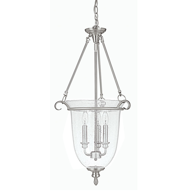 Coughran 3 - Light Lantern Pendant, Matte Nickel