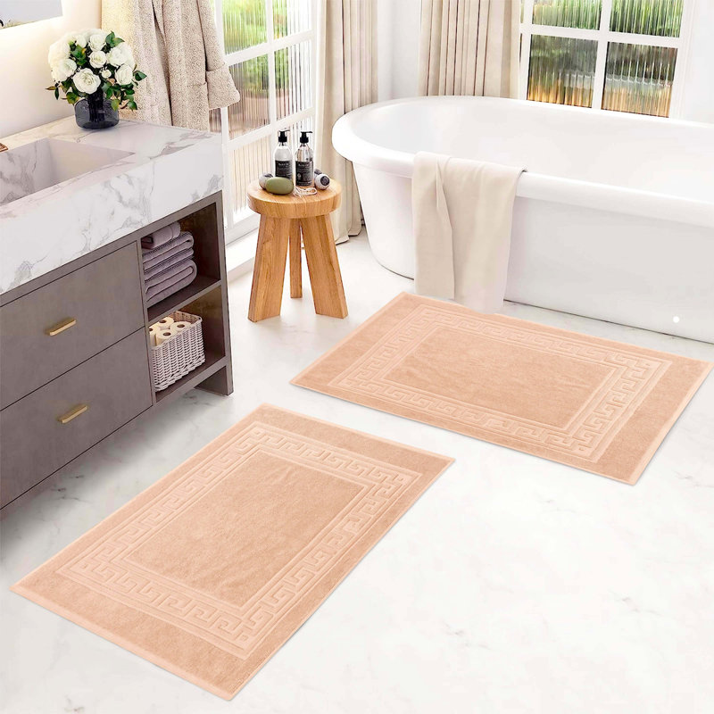 Tapis de bain 2 pièces Subra, Pêche