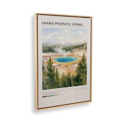 «Grand Prismatic Spring», reproduction d'art sur toile Yellowstone