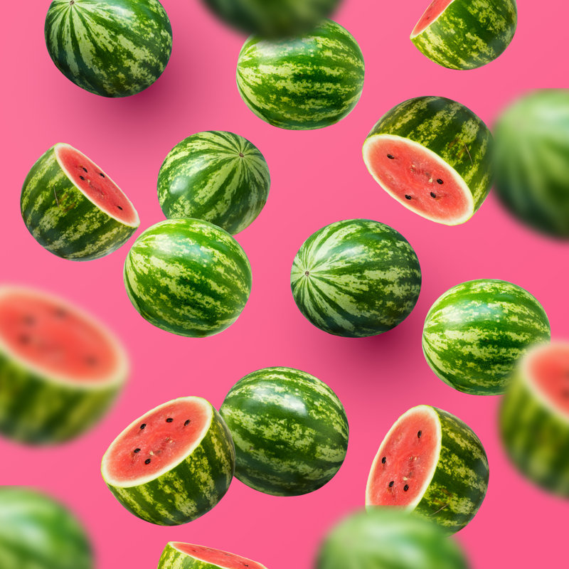 Watermelons par Solarseven - Photographie sur toile tendue, L 12 po x H 12 po