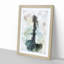 Acoustic Guitar in Abstract - Picture Frame Painting Print-55640654-55640649
