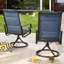 Patio Dining Swivel Chairs High Back Outdoor-12176958