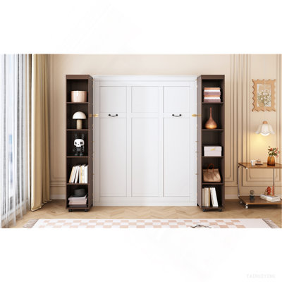 Queen Murphy Bed Wall Bed With Storage Doors