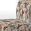 Rustic Victorian Brocade Victorian Motif - Chaise d'appoint de chalet rembourrée à motif floral-101858128