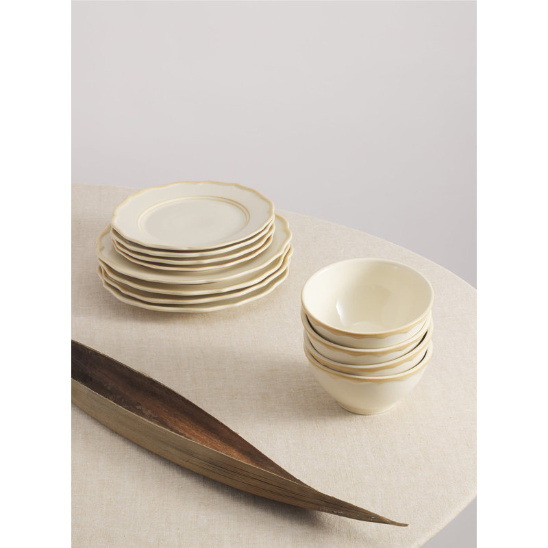 Colette Stoneware Dinnerware Set - Service for 4