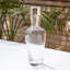 Hammered Decanter-Clear W/Gold Rim