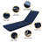 2Pcs Chaise Lounge Cushions, Navy Blue, Cloth, Sponge Filling, , Fade Removable Zipper Covers For Long-Lasting Use Blue Cushion Replacement, 2Pcs, Breathable , High Resilience Sponge, Covers, With-339599267