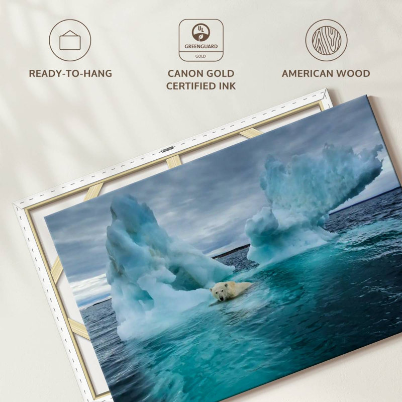 Brampt Repulse Bay Polar Bear, 34" H x 51" W