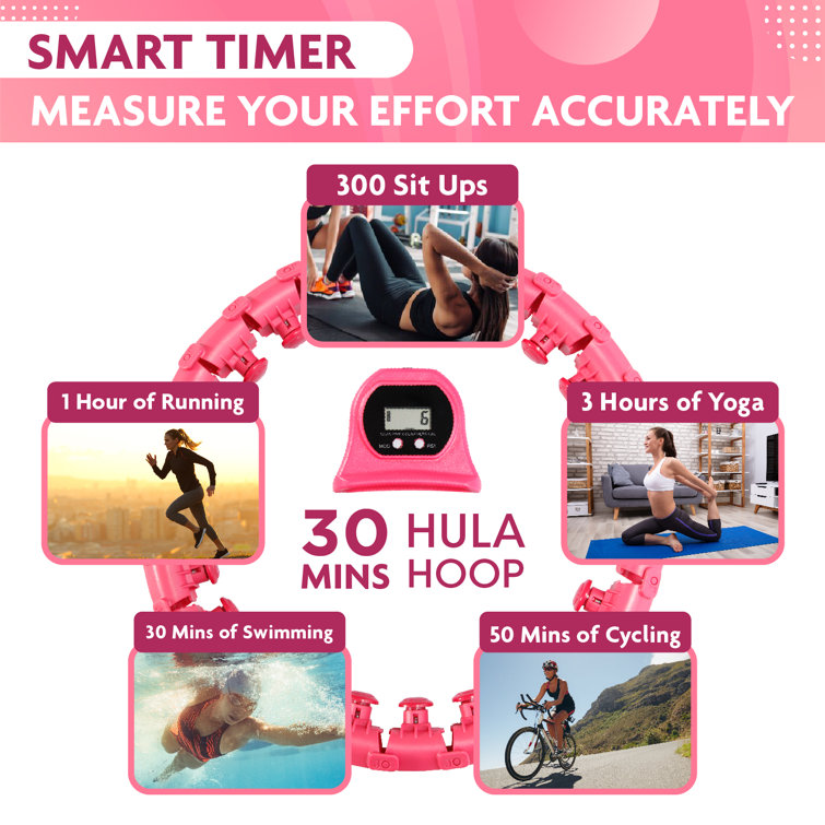 E-Jet Sports Smart Weighted Hula Hoop with Timer
