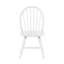 Ensemble de 2 chaises d'appoint blanches au fini blanc de style campagnard