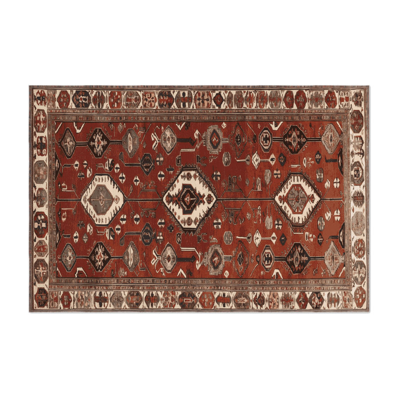 Tapis turc intérieur et extérieur brun, Rectangulaire 3 pi x 5 pi