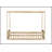 Twin Size Canopy Frame Floor Bed With Fence,Guardrails,Natural (Old Sku:W504P143279)-1339252908
