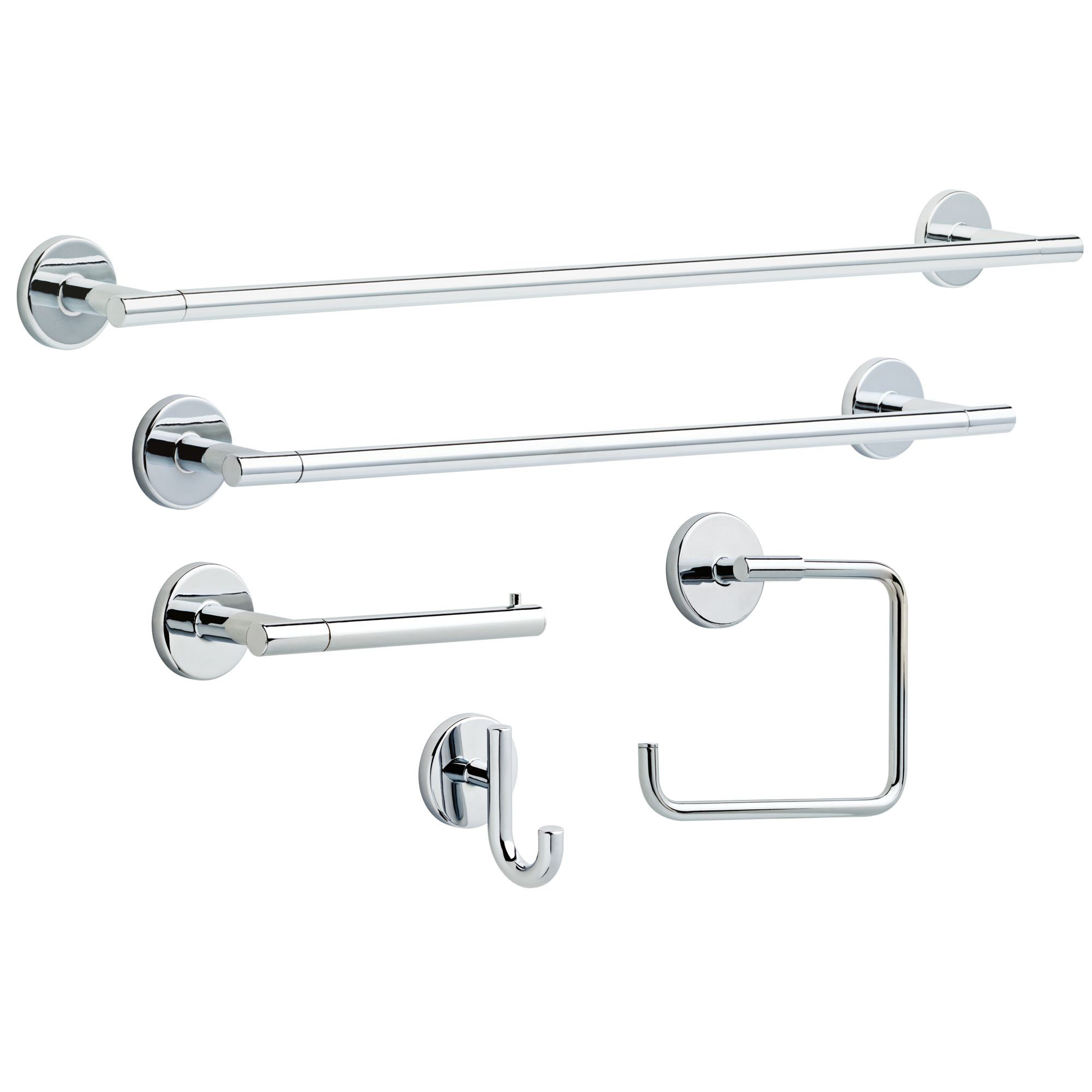 Trinsic Wall Mount Single Post Toilet Paper Holder Bath Hardware Accessory, Chrome