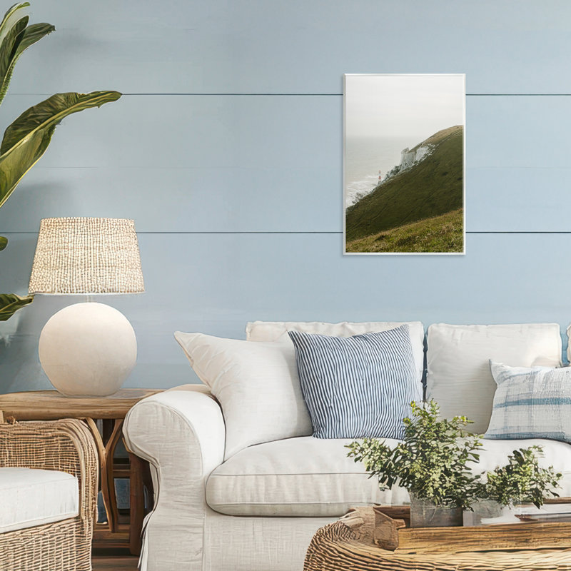 Plaque murale Hillside Beachy Head, phare de Jade Sharp Photo, H 15 po x l 10 po