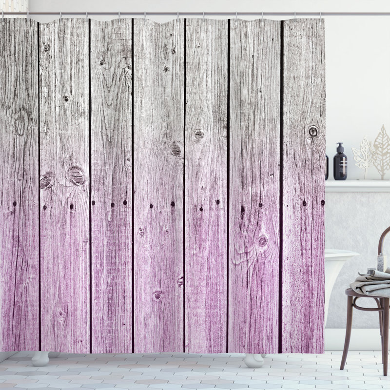  Rideau de douche simple Digital, H 69 po x l 84 po, Mauve pâle