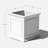 Abram Plastic Square Planter Box-55822540