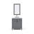 Elizabeth 30" Carrara White Marble Countertop Bath Vanity with Faucet and Mirror-666929534-666929530