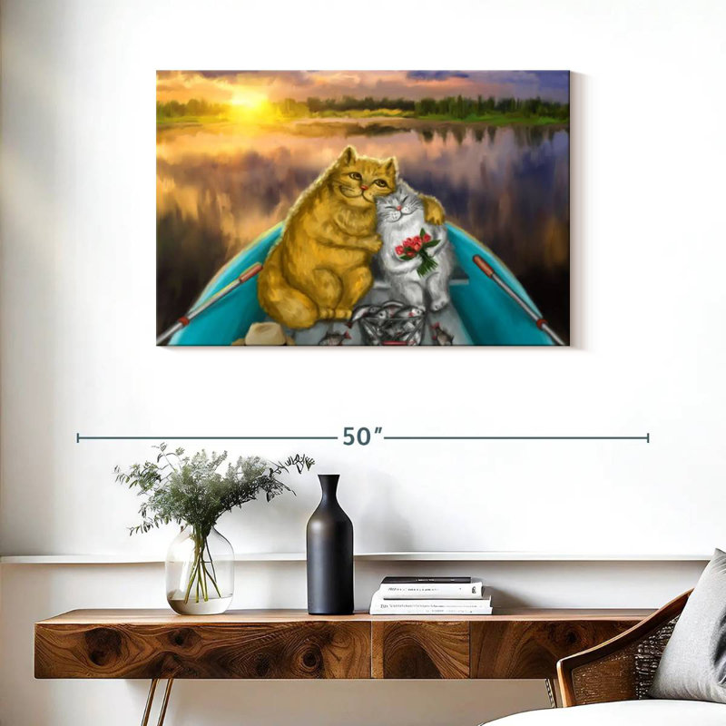 Date de pêche des chats, H 24 po x l 36 po