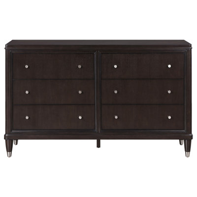 Commode brune à 6 tiroirs