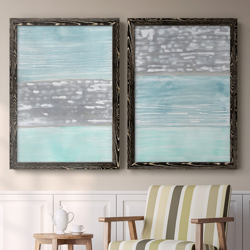 Hydrusphere I - 2 pièces encadrées sur toile, H 31,5 po x l 88 po x P 1,5 po, Noir