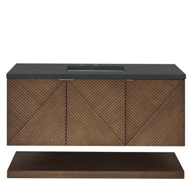 Meuble-lavabo simple 48 po Marcello avec plateau de 3 cm Marcello