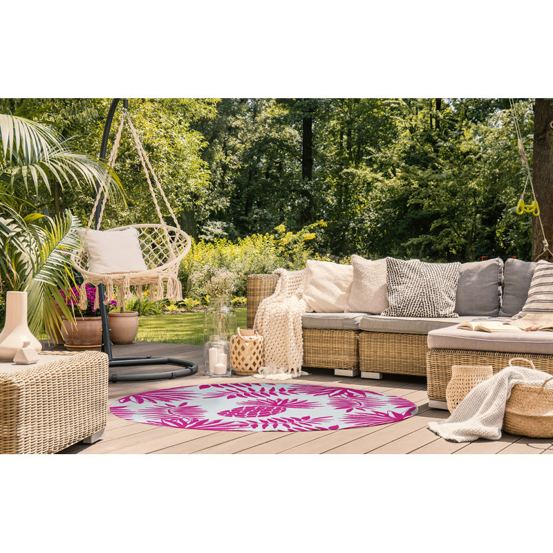 Chenille Floral Indoor Rug, Rectangle 4' x 6'