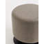 Alison 40cm Wide Faux Leather Round Solid Colour Standard Ottoman-24825575