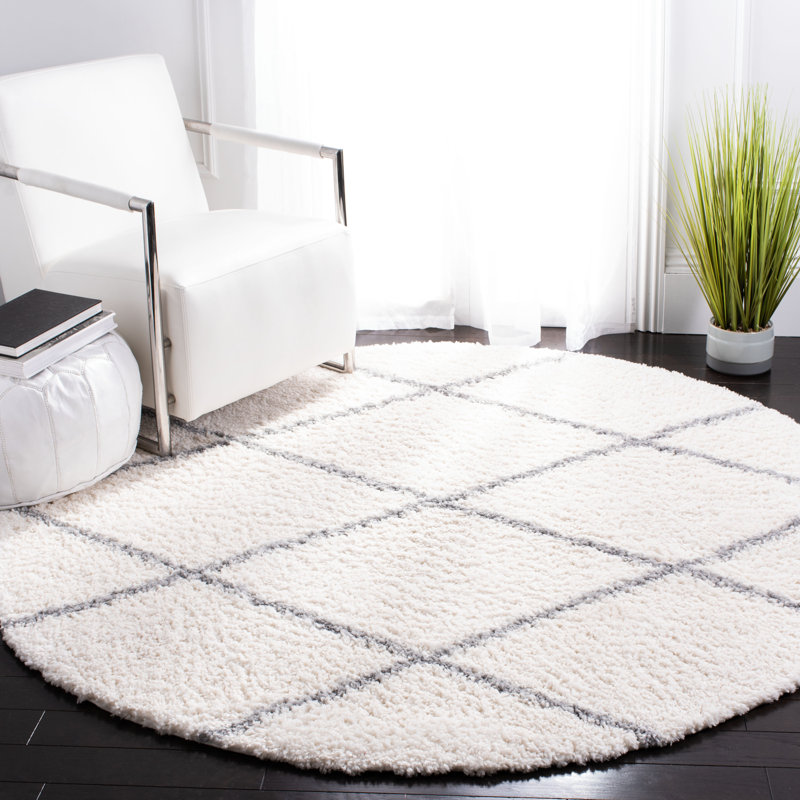 Tapis d'intérieur en polypropylène tissé à la machine Dubay, Rond 6 pi 7 po