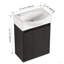 16 "Bathroom Vanity Sink Combo For Small Space, Modern Small Bathroom Vanity With Ceramic Sink, Small Bathroom Sink Cabinet Set-508145789