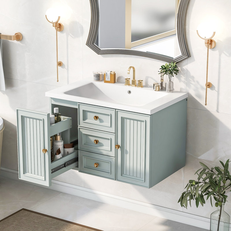 Meuble-lavabo simple avec plateau Jhonny 30,11