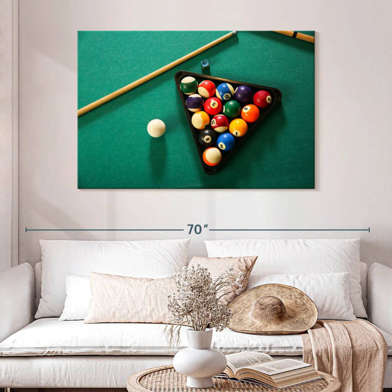 Outils de jeu de billard, H 32 po x l 48 po
