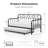 Twin Metal Daybed with Trundle by 