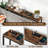 Console Table with Power Outlet Behind Couch Narrow Entryway Table-90455613-131100125