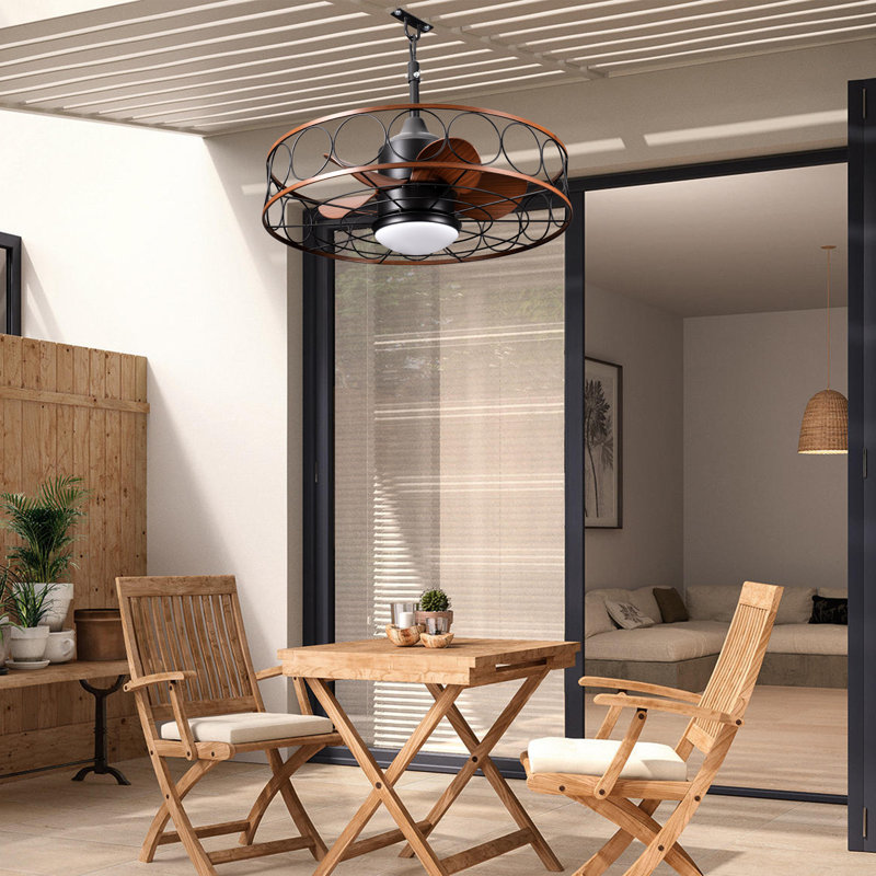 Ventilateur de plafond étanche à l'eau avec lumières DEL OutDoor