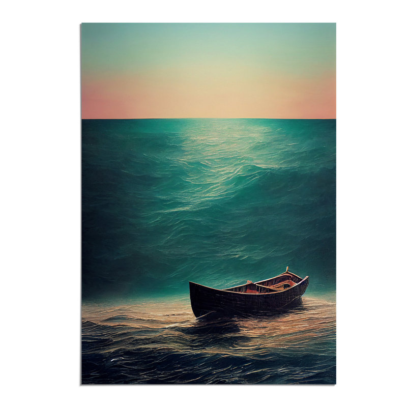Boat Beneath the Sea - Wall Art, Paper, 59.4cm H x 42cm W, No Matte