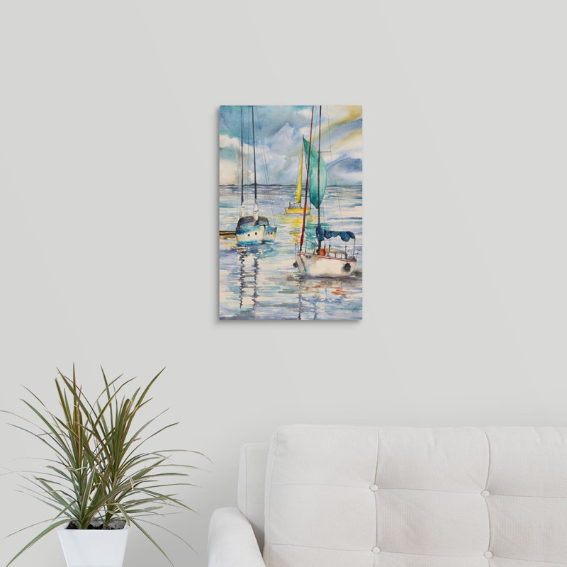 « maritime »-reproduction d’art sur toile, Toile tendue, H 18 po x l 12 po x p 1,25 po