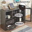 Armoire à vin avec porte et tiroirs, armoire d'appoint
