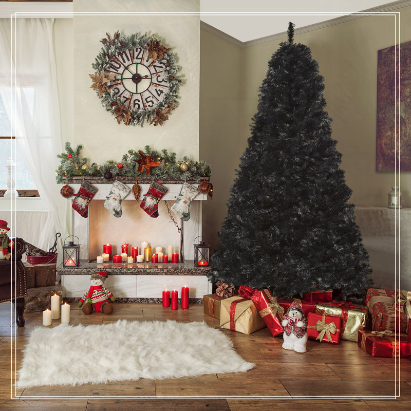 7ft Artificial Christmas Black Tree