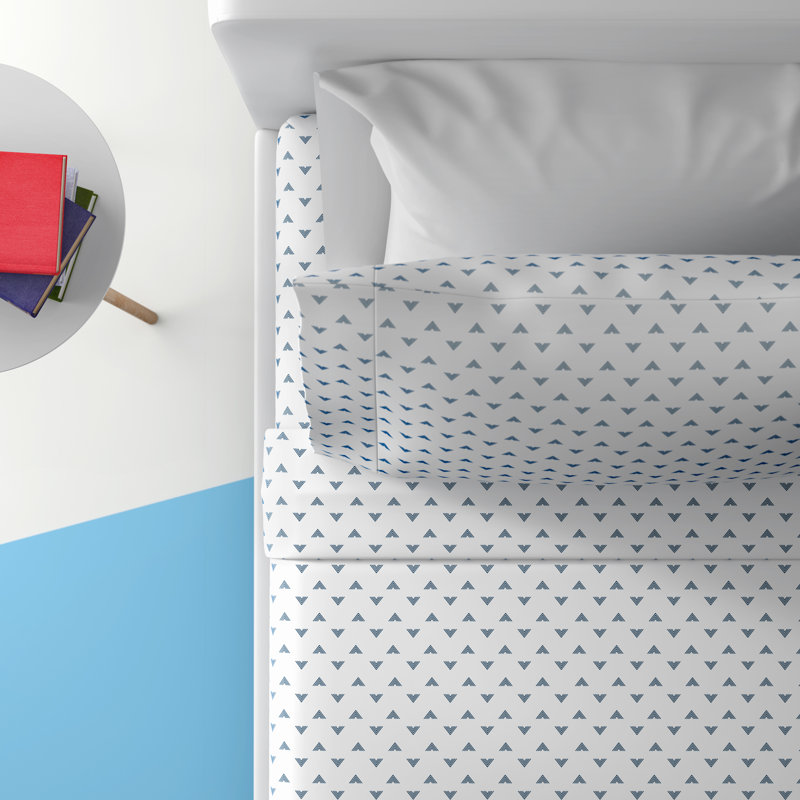 Ensemble de draps en percale 100% coton à densité de tissage 250 fils Sonoran, Zinc, Très grand