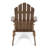Dark Brown Wood Lounge Chair - Foldable For Outdoor Comfort Style Build