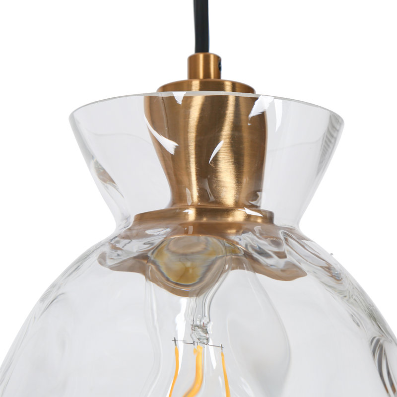Meya 1 - Light 7.5"W Single Bell Pendant Modern Kitchen Island Light