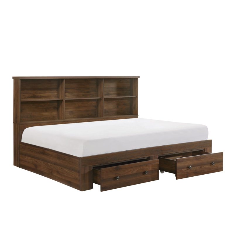 Jomira 3-2_Laure Panel Bedroom Set, Full, 3 Pieces: Bed, Dresser, Mirror