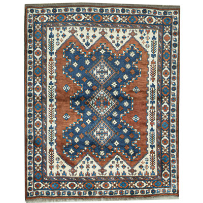 Hand-Knotted High-Quality Brown Area Rug