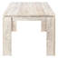Table de salle à manger moderne, rectangulaire, en stratifié beige, pour une utilisation quotidienne dans la cuisine rectangulaire