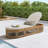 Outdoor Acacia Wood Chaise Lounge , Cushion Included